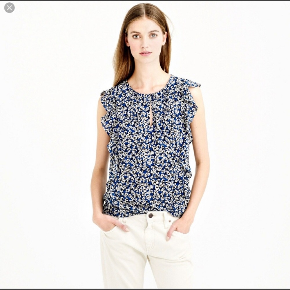 J.Crew Flutter Sleeve Blouse